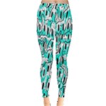 Doodle Art Minimal Drawing Pen Inside Out Leggings