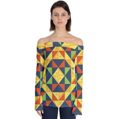 Africa  Off Shoulder Long Sleeve Top by Sobalvarro