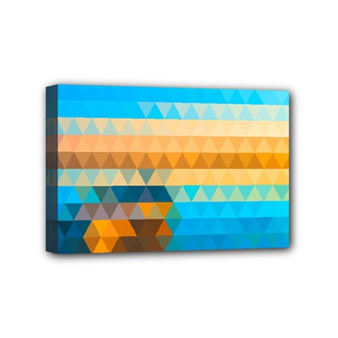 Mosaic  Mini Canvas 6  X 4  (stretched) by Sobalvarro