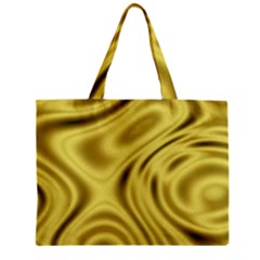Golden Wave  Zipper Mini Tote Bag by Sabelacarlos
