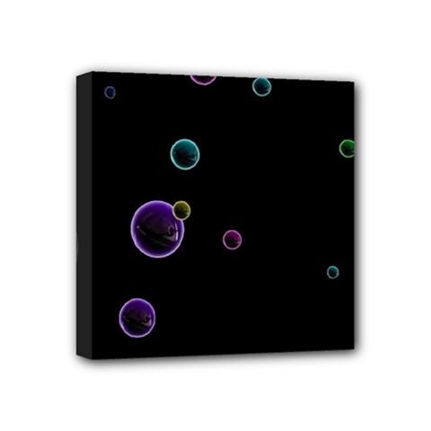Bubble In Dark Mini Canvas 4  X 4  (stretched) by Sabelacarlos