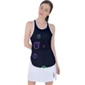 Bubble In Dark Racer Back Mesh Tank Top View1