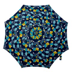 Geometric Hypnotic Shapes Hook Handle Umbrellas (large) by tmsartbazaar