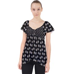 Daisy Black Lace Front Dolly Top by snowwhitegirl
