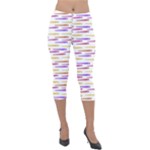 Cartoon Style Snake Drawing Motif Pattern Print Lightweight Velour Capri Leggings 