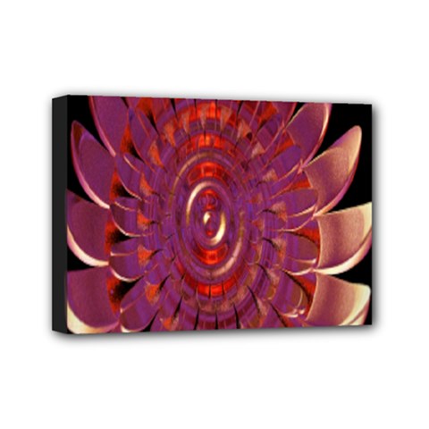 Chakra Flower Mini Canvas 7  X 5  (stretched) by Sparkle