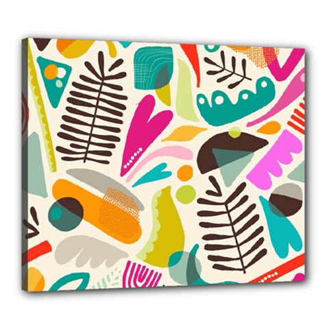 Scandinavian Folk Art Random Fandom Canvas 24  X 20  (stretched) by andStretch