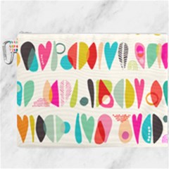 Scandinavian Folk Art Halfsies Canvas Cosmetic Bag (xxxl) by andStretch