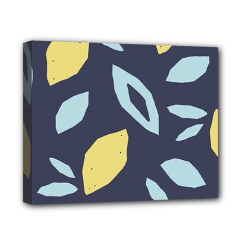 Laser Lemon Navy Canvas 10  X 8  (stretched) by andStretch