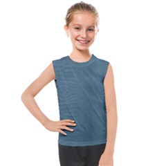 Turquoise Alligator Skin Kids  Mesh Tank Top by LoolyElzayat