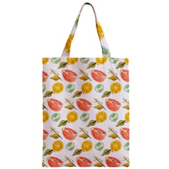 Citrus Gouache Pattern Zipper Classic Tote Bag by EvgeniaEsenina