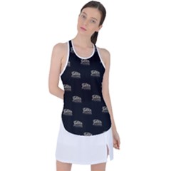 Dinosaur Skeleton Head Motif Pattern Racer Back Mesh Tank Top by dflcprintsclothing