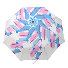 Abstract Geometric Pattern  Folding Umbrellas by brightlightarts