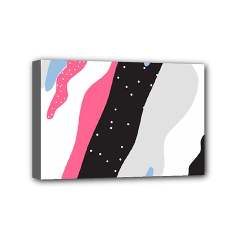 Abstract Space Pattern Design Mini Canvas 6  X 4  (stretched) by brightlightarts