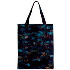 Realeafs Pattern Zipper Classic Tote Bag by Sparkle