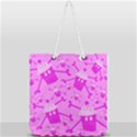 Cccartonnslogobg7 Cupycakescollage11pinknewbkgrd* Jokerscullzzz7117 Logohotpinkpattern Full Print Rope Handle Tote (Large) View1