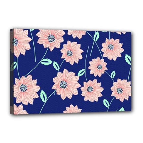 Floral Canvas 18  X 12  (stretched) by Sobalvarro
