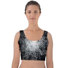 String Theory Velvet Crop Top by CuteKingdom