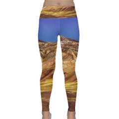 Colored Mountains Landscape, La Rioja, Argentina Lightweight Velour Classic Yoga Leggings by dflcprintsclothing