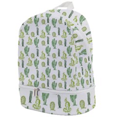 Cactus Pattern Zip Bottom Backpack by goljakoff