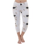 Halloween Mummies Seamless Repeat Pattern Capri Winter Leggings 