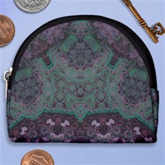 Mandala Corset Horseshoe Style Canvas Pouch by MRNStudios