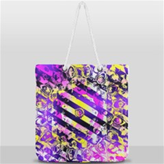 Pop Punk Mandala Full Print Rope Handle Tote (large) by MRNStudios