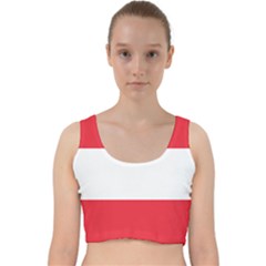 Flag Of Austria Velvet Racer Back Crop Top by FlagGallery