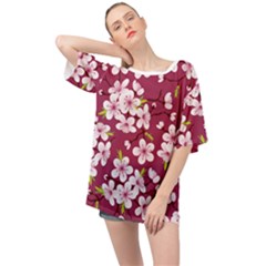 Sakura Oversized Chiffon Top by goljakoff