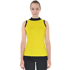 Bumblebee Yellow - Mock Neck Shell Top by FashionLane