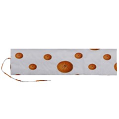 Tangerines Photo Motif Pattern Design Roll Up Canvas Pencil Holder (l) by dflcprintsclothing