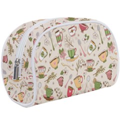 Green Tea Love Makeup Case (large) by designsbymallika