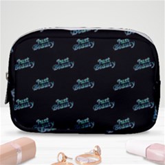 Just Beauty Words Motif Print Pattern Make Up Pouch (small) by dflcprintsclothing