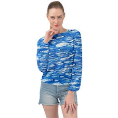 Gc (70) Banded Bottom Chiffon Top by GiancarloCesari