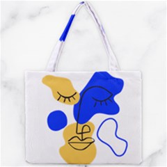 Evening Mood Face Drawing Mini Tote Bag by ArtsyWishy