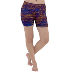 Majestic Purple And Gold Design Lightweight Velour Yoga Shorts by ArtsyWishy