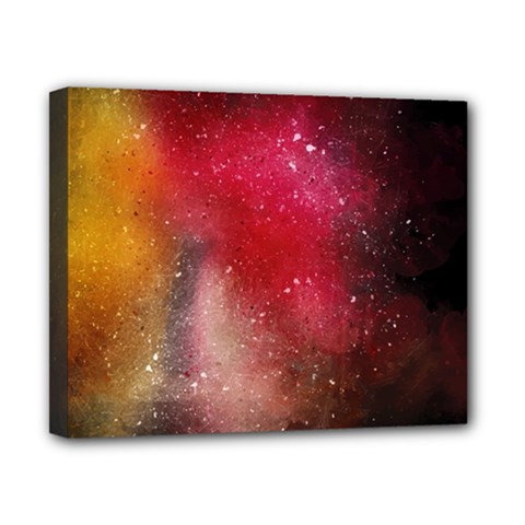 Red Galaxy Paint Canvas 10  X 8  (stretched) by goljakoff
