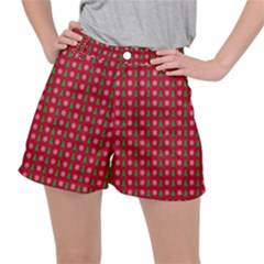 Snowflake Christmas Tree Pattern Ripstop Shorts by Amaryn4rt