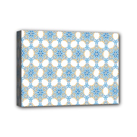 Mandala Pattern Multi Color Mini Canvas 7  X 5  (stretched) by designsbymallika