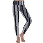 Nine Bar Monochrome Fade Squared Pulled Kids  Lightweight Velour Classic Yoga Leggings