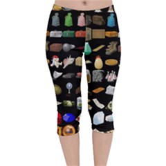 Glitch Glitchen Misc One Velvet Capri Leggings  by WetdryvacsLair