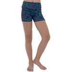 Tree Flower Paradise Of Inner Peace And Calm Pop-art Kids  Lightweight Velour Yoga Shorts