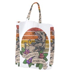 Possum - Mentally Sick Physically Thick Giant Grocery Tote