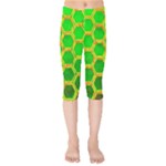 Hexagon Windows Kids  Capri Leggings 