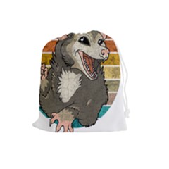 Possum - Be Urself Drawstring Pouch (large) by Valentinaart