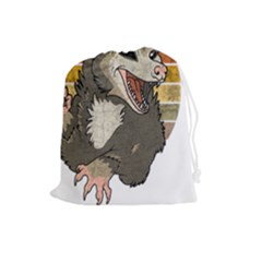 Possum  Drawstring Pouch (large) by Valentinaart
