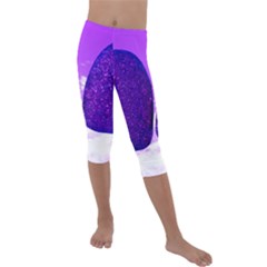 Two Hearts Kids  Lightweight Velour Capri Leggings  by essentialimage