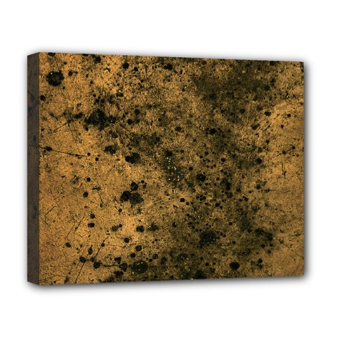 Orange Grunge Print Deluxe Canvas 20  X 16  (stretched) by dflcprintsclothing