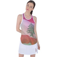 Lebanon Racer Back Mesh Tank Top