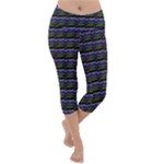 Abstract Illusion Lightweight Velour Capri Yoga Leggings
